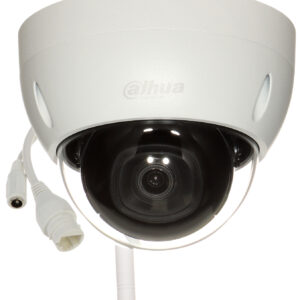 2MP Wi-Fi IP куполна камера с IR подсветка и вандалоустойчив корпус  Надеждна и дискретна камера за външен монтаж – идеална за входове, сгради и офиси без нужда от кабели -  IPCHDBW1230DESW- 0280B